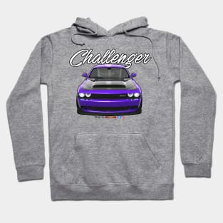 Challenger SRT Puple by pjesusart Hoodie